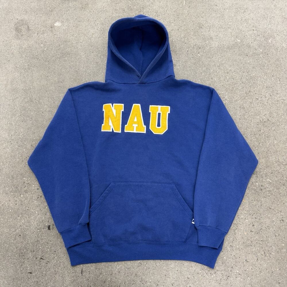 Vintage Russell Athletic Northern Arizona University Hoodie Size Large